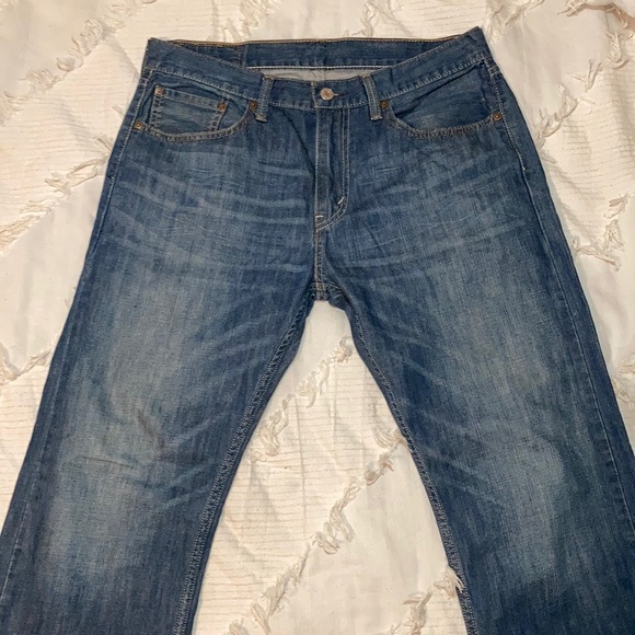 Men’s Blue Levi’s 505 Straight Fit Jeans 33x30 - Picture 6 of 6